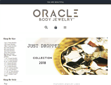 Tablet Screenshot of oraclebodyjewelry.com